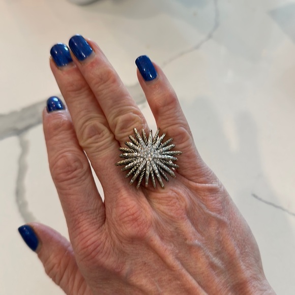 Flawless David Yurman Starburst Ring Sz 6 - Picture 4 of 9